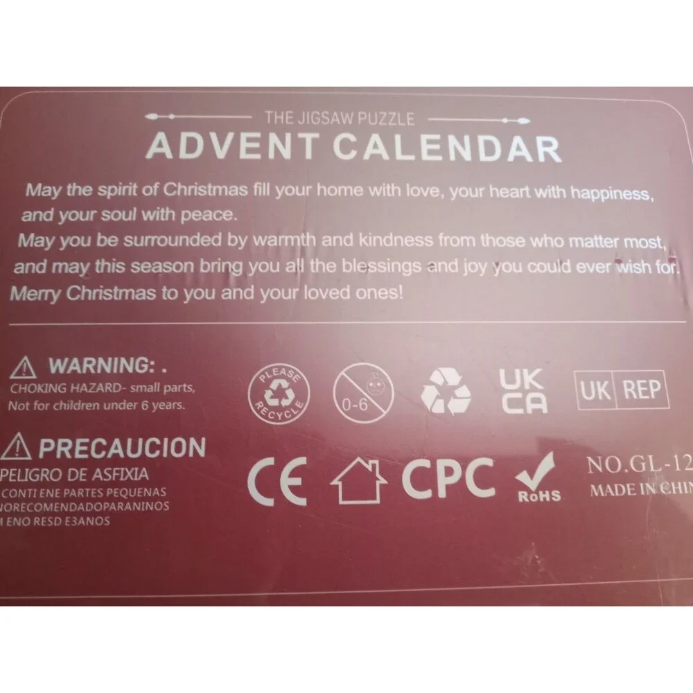 LINAYE Jigsaw Puzzles Advent Calendar 2024 for Adults, Christmas Puzzles 1000...